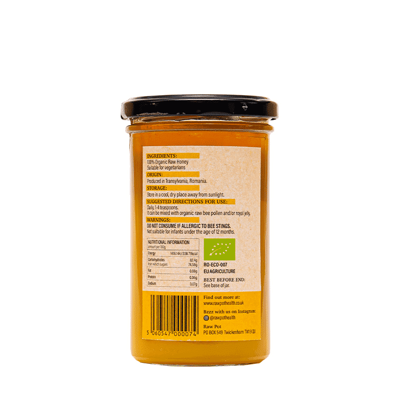 Organic Raw Honey 350g