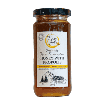 Organic Raw Honeydew Honey with Propolis 300g
