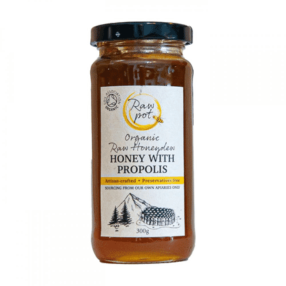 Organic Raw Honeydew Honey with Propolis 300g