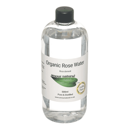 Organic Rose Water Pure & Distilled 500ml