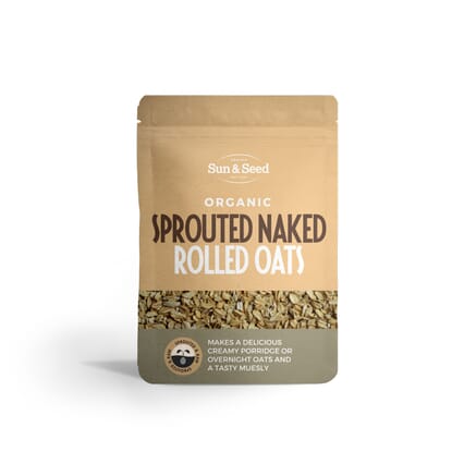 Organic Sprouted Naked Rolled Oats 250g