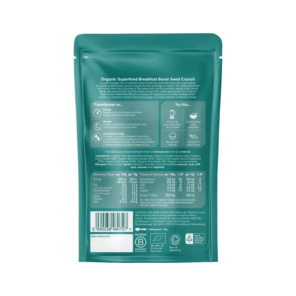 Organic Superfood Breakfast Boost Seed Crunch 150g