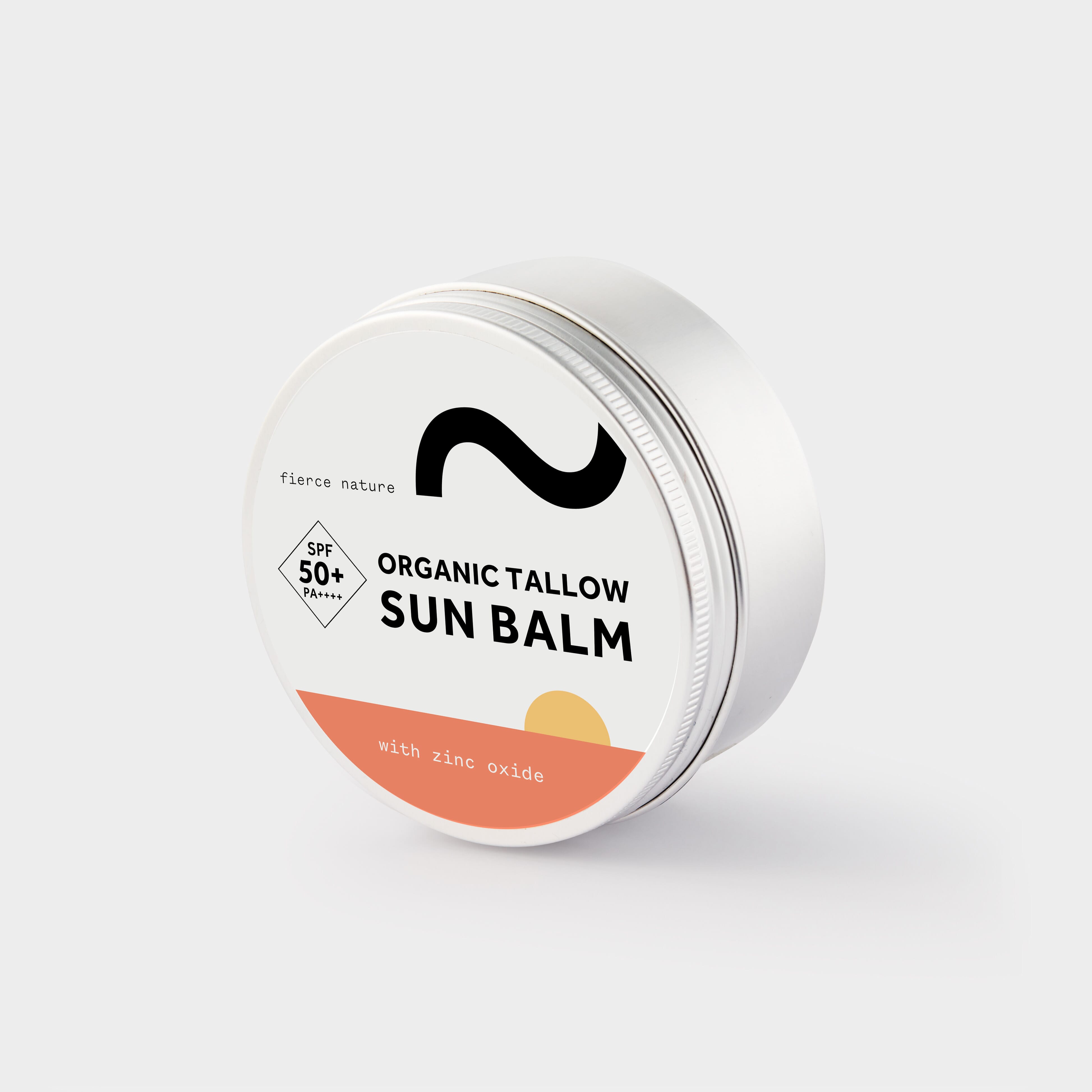 Organic Tallow Sun Balm SPF50+ with Zinc Oxide 100g