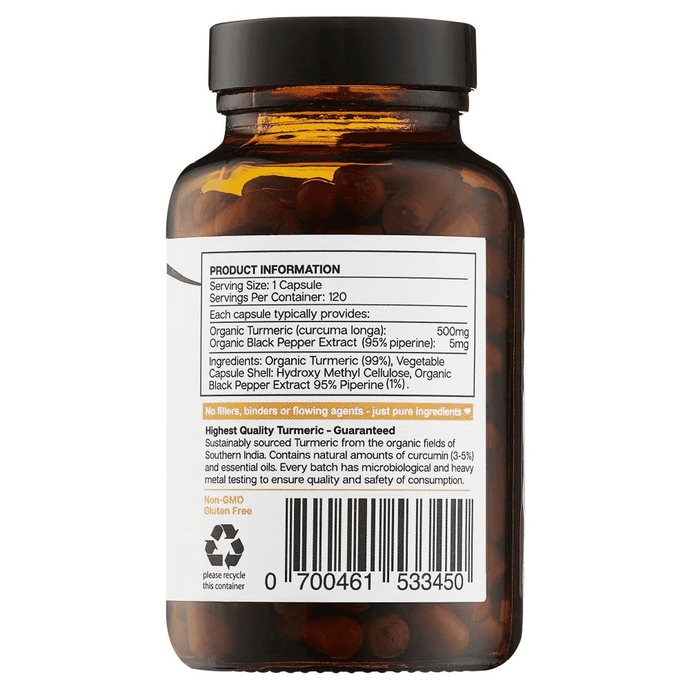 Organic Turmeric 120s