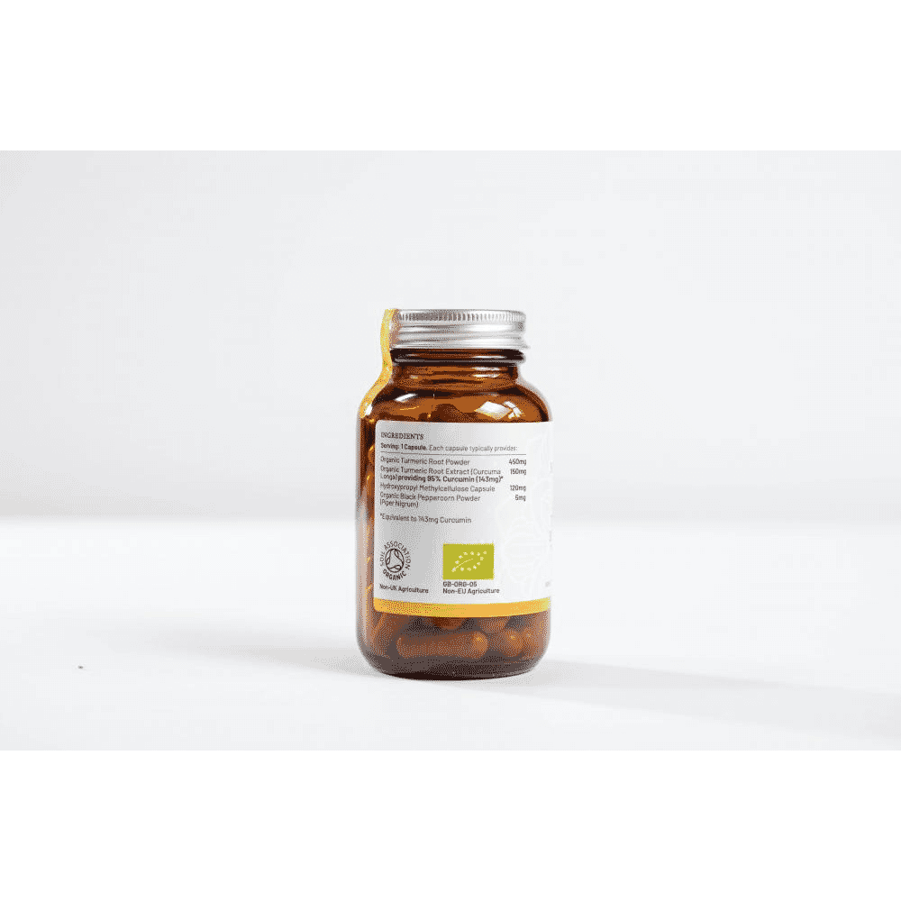 Organic Turmeric & Black Pepper with Turmeric Extract 60s