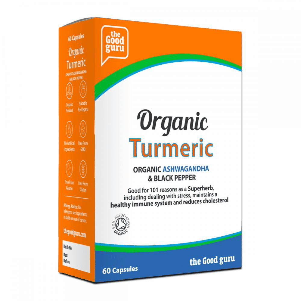 Organic Turmeric, Organic Ashwagandha & Black Pepper 60s