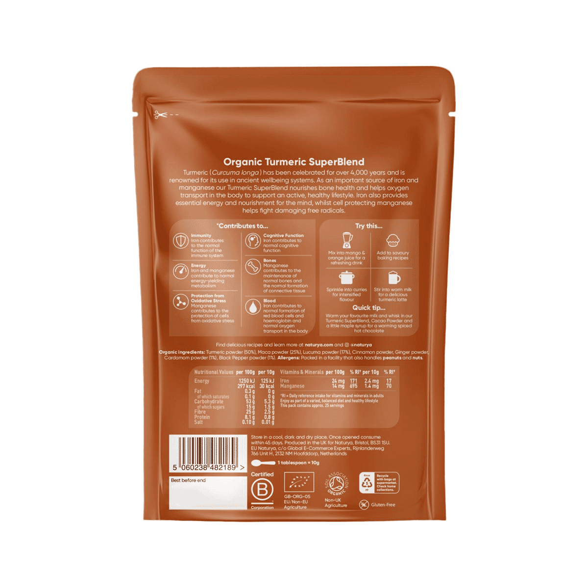 Organic Turmeric Superblend 250g