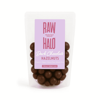 Organic Vegan Dark Chocolate Hazelnuts 85g