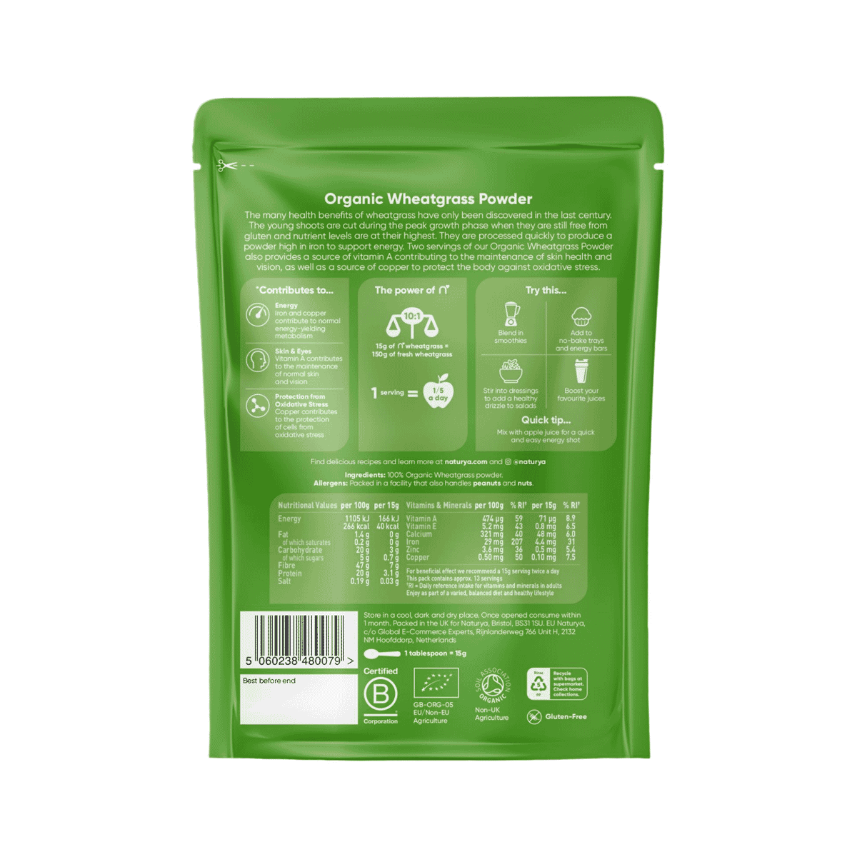 Organic Wheatgrass Powder 200g