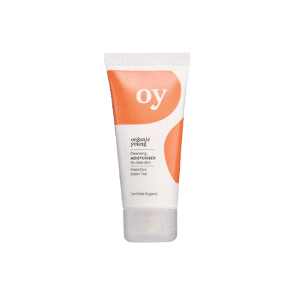 Organic Young Cleansing Moisturiser for Clear Skin Prebiotics & Green Tea 50ml