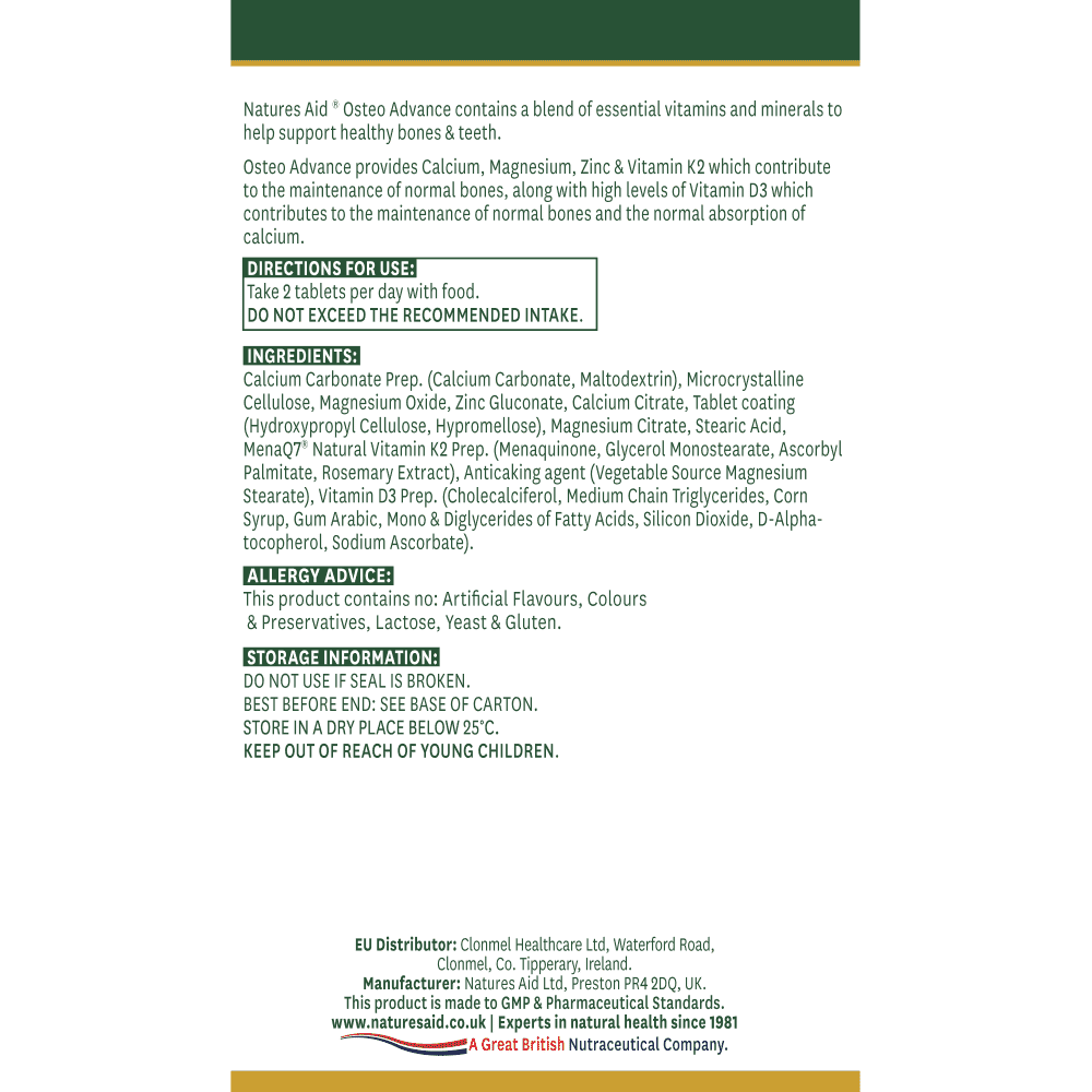 Osteo Advance (Bone Support Formula) 60s