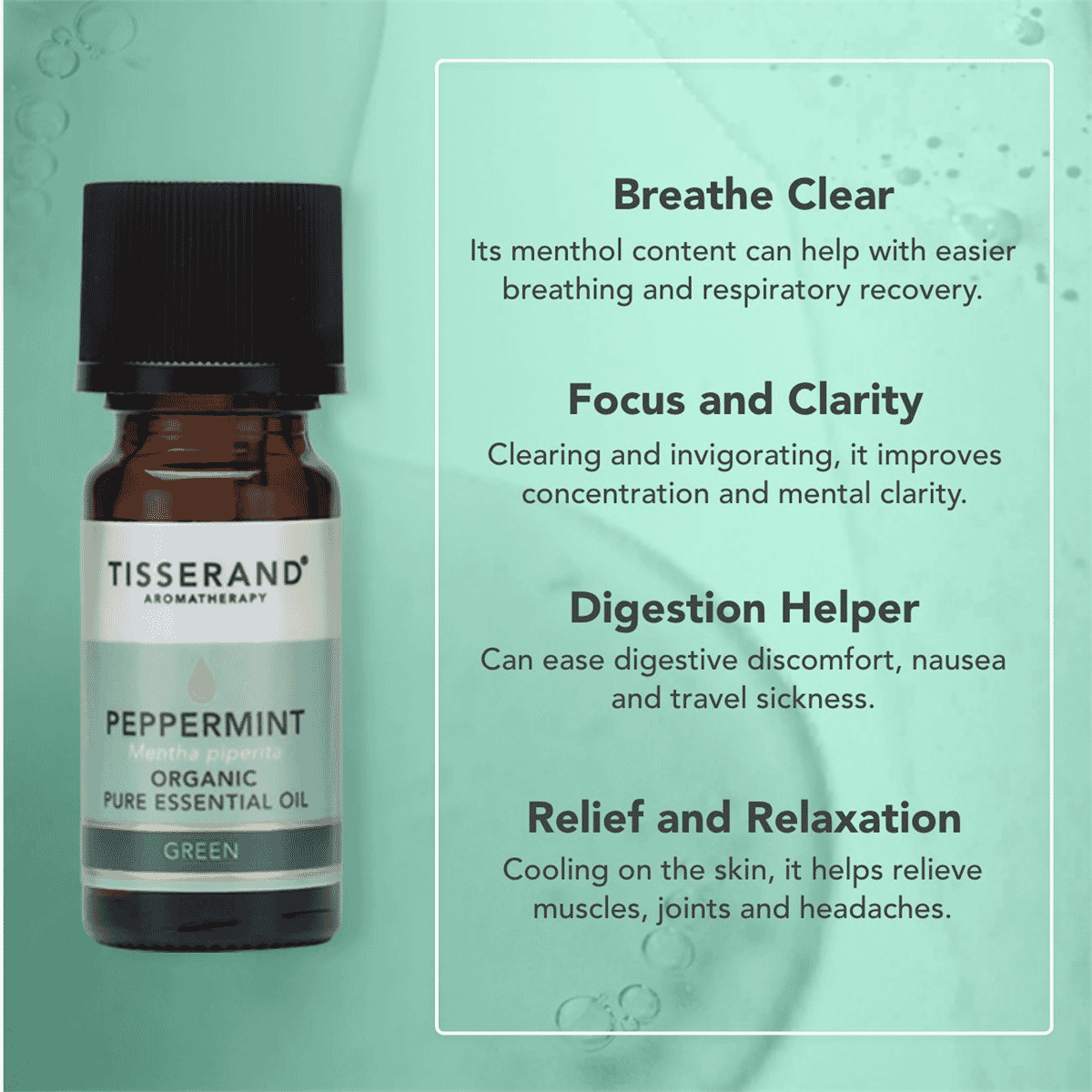 Peppermint Organic Pure Essential Oil 9ml