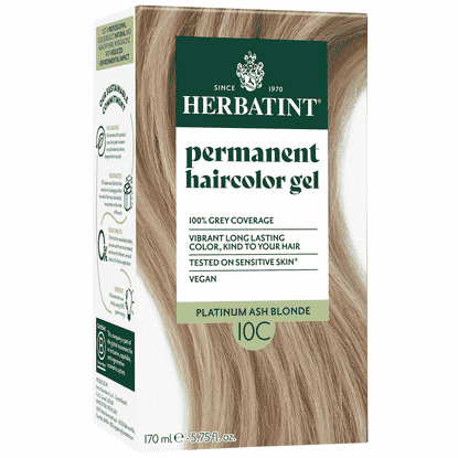 Permanent Hair Color Gel 10C Platinum Ash Blonde 150ml