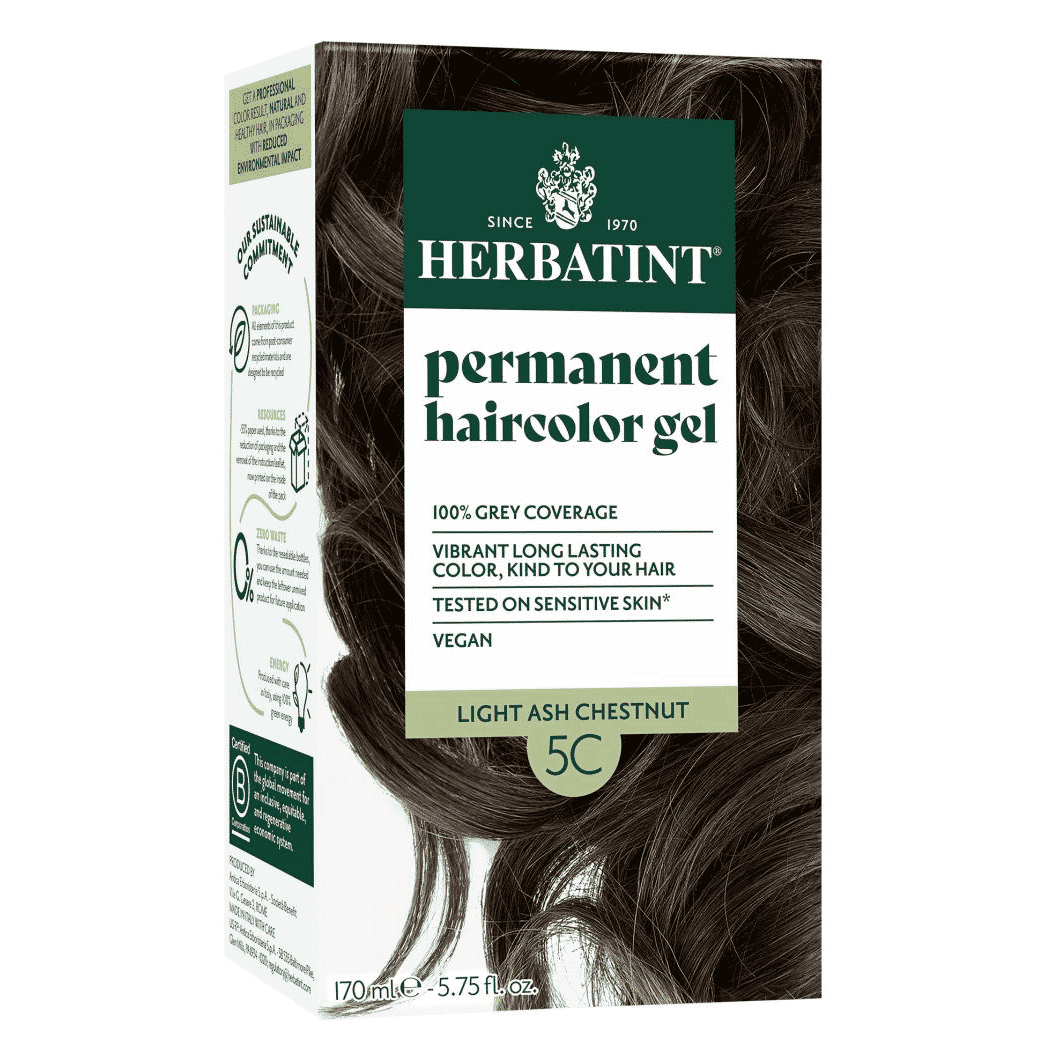 Permanent Hair Color Gel 5C Light Ash Chestnut 170ml