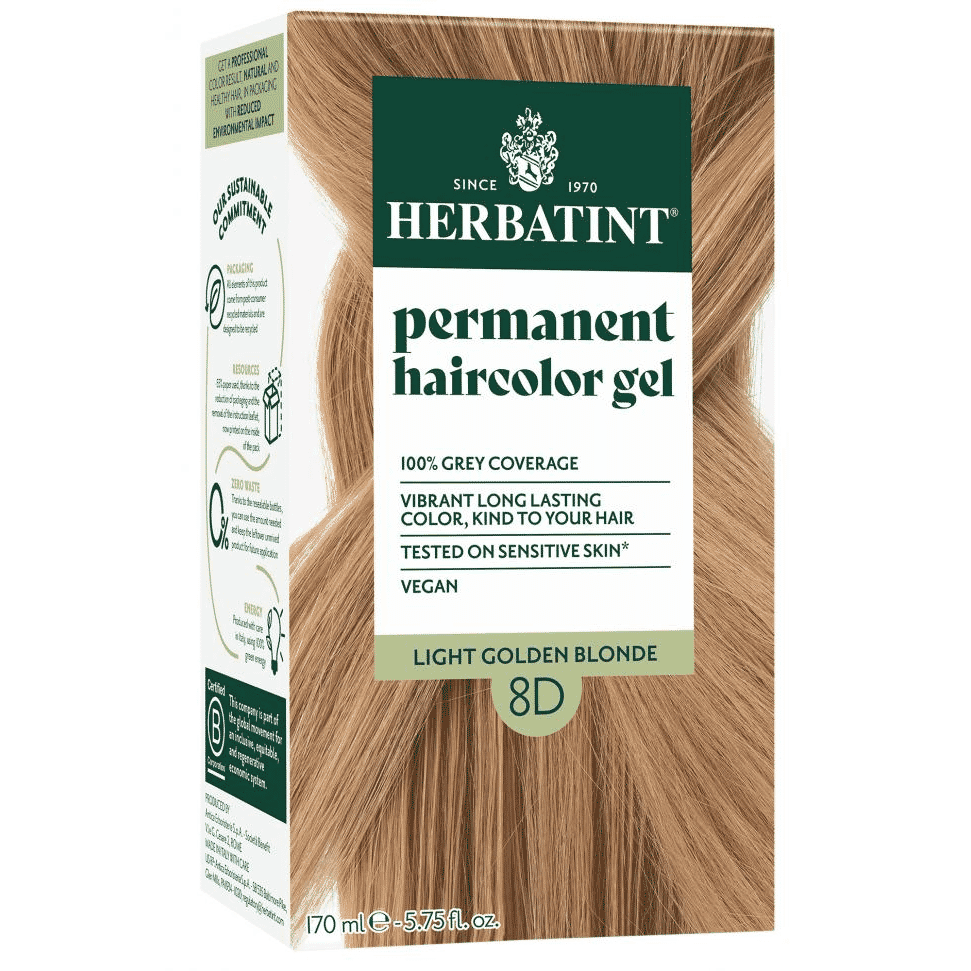 Permanent Hair Colour Gel 8D Light Golden Blonde 150ml
