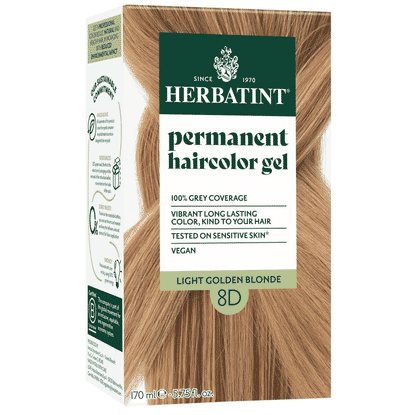 Permanent Hair Colour Gel 8D Light Golden Blonde 150ml