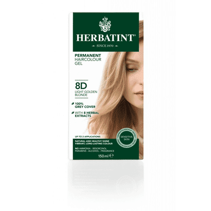 Permanent Hair Colour Gel 8D Light Golden Blonde 150ml