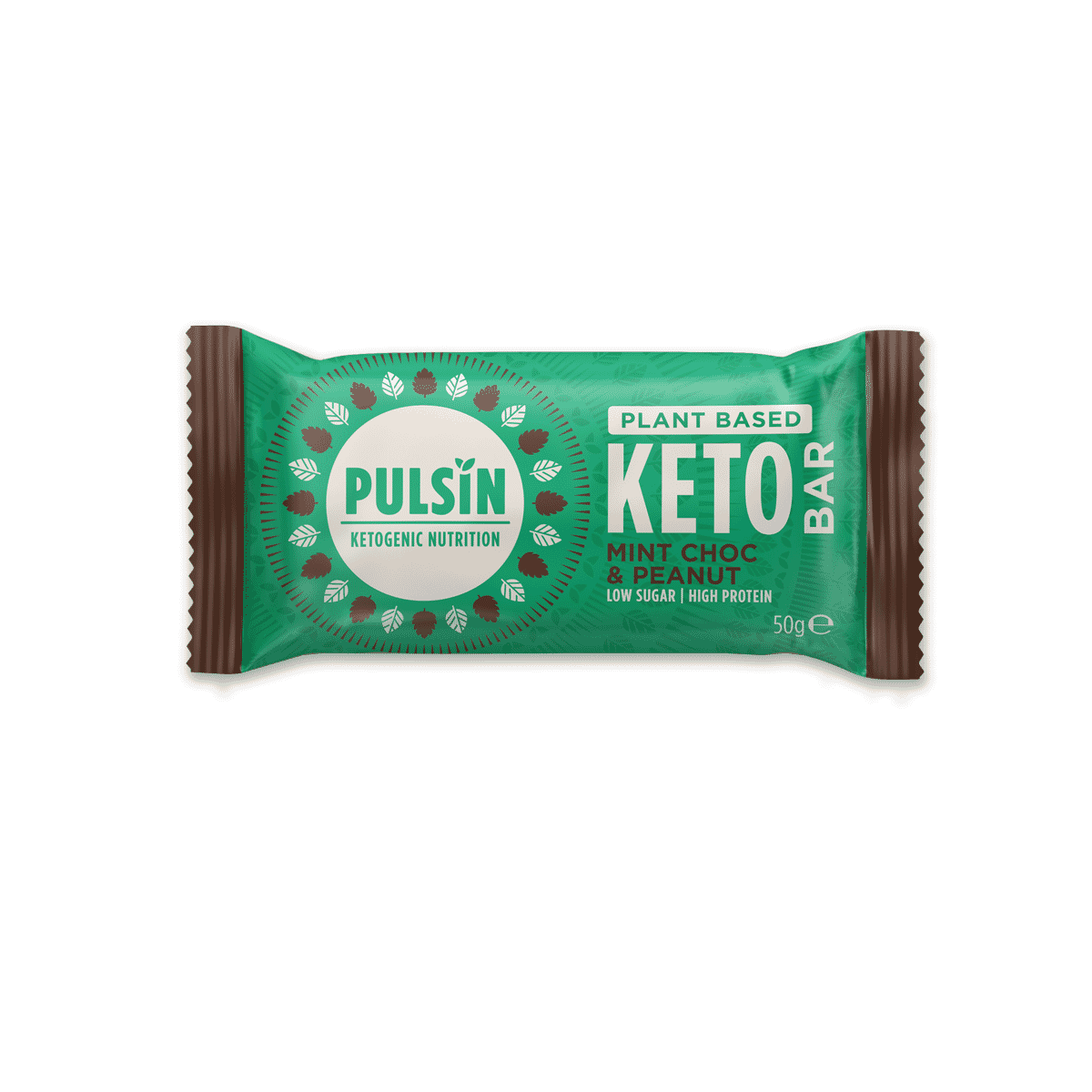 Plant Based Keto Bar Mint Choc & Peanut 18 x 50g CASE