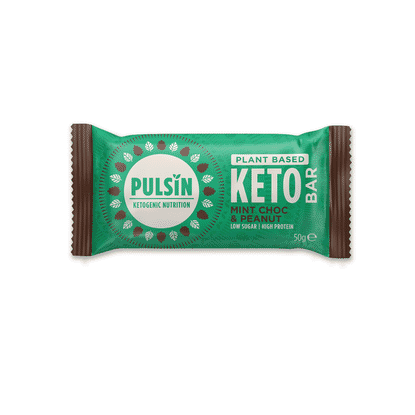 Plant Based Keto Bar Mint Choc & Peanut 18 x 50g CASE