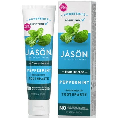 Powersmile Peppermint Fresh Breath Toothpaste (Fluoride Free) 119g