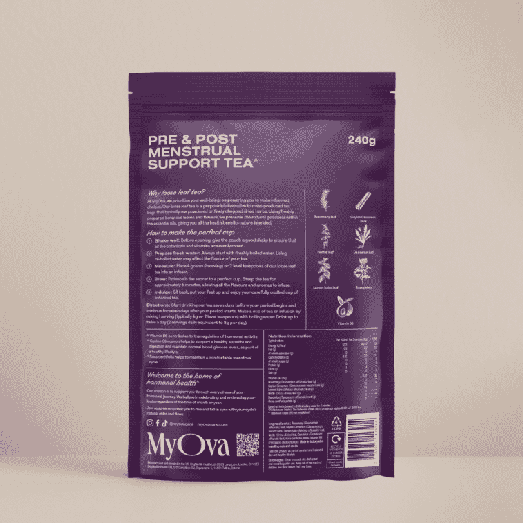 Pre + Post Menstrual Support, Herbal Loose Leaf Tea 240g