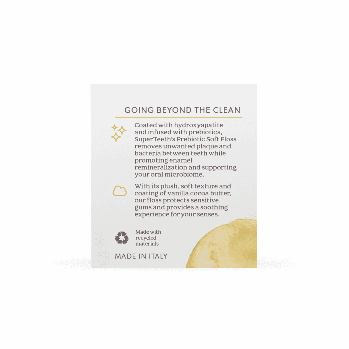 Prebiotic Soft Floss with Hydroxyapatite