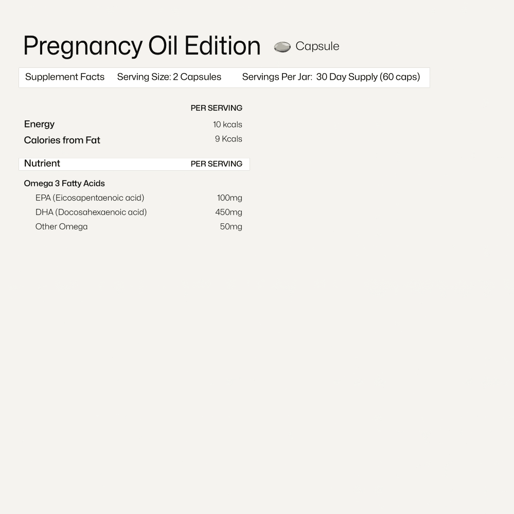 Pregnancy Oil Edition (Capsules) 60s