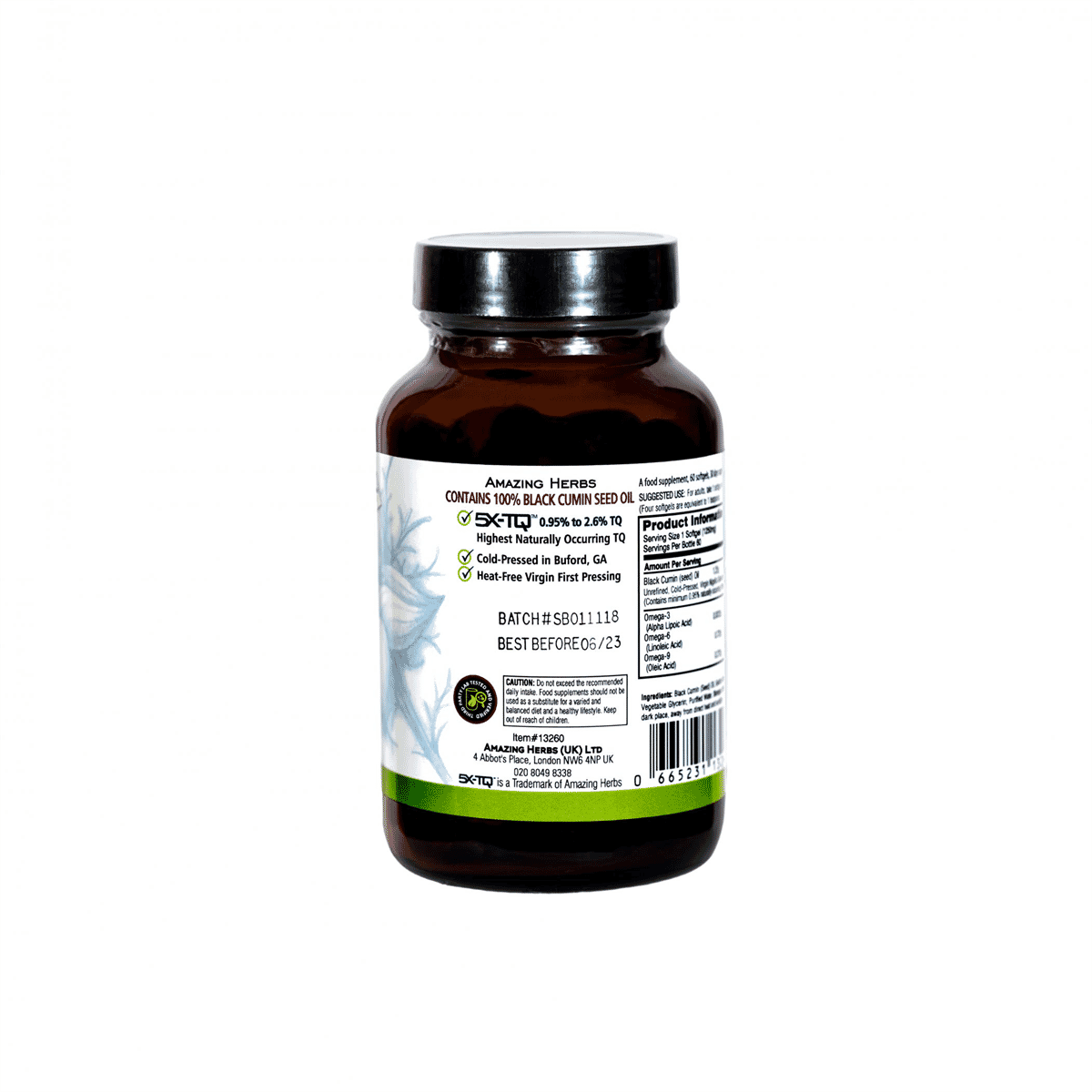 Premium Black Seed Oil Softgels 1250mg 60s