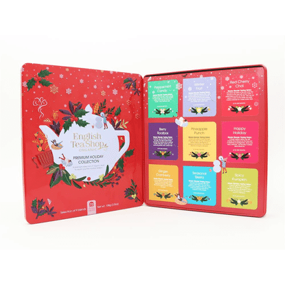 Premium Holiday Collection Red Gift Tin (72 bags)