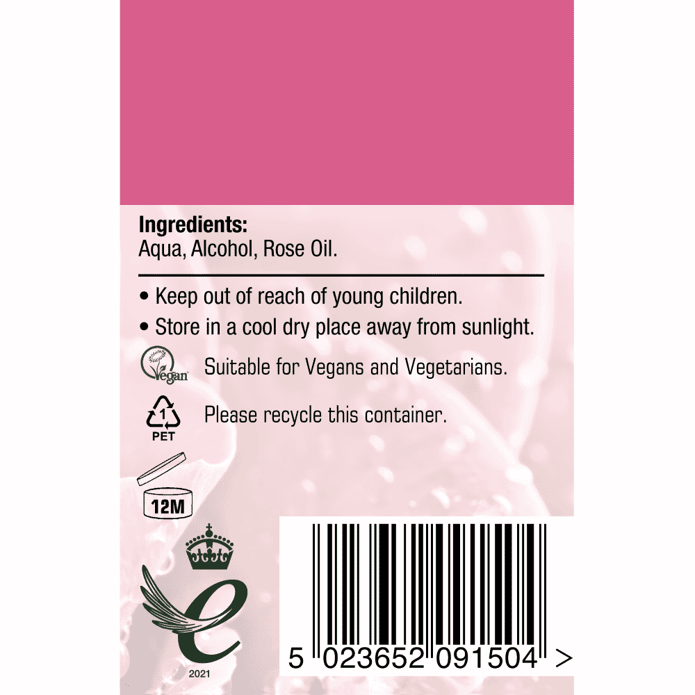 Premium Strength Traditional Rose Water 150ml
