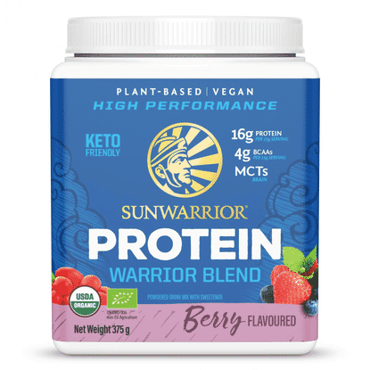 Protein Warrior Blend Berry 375g (Blue Tub)