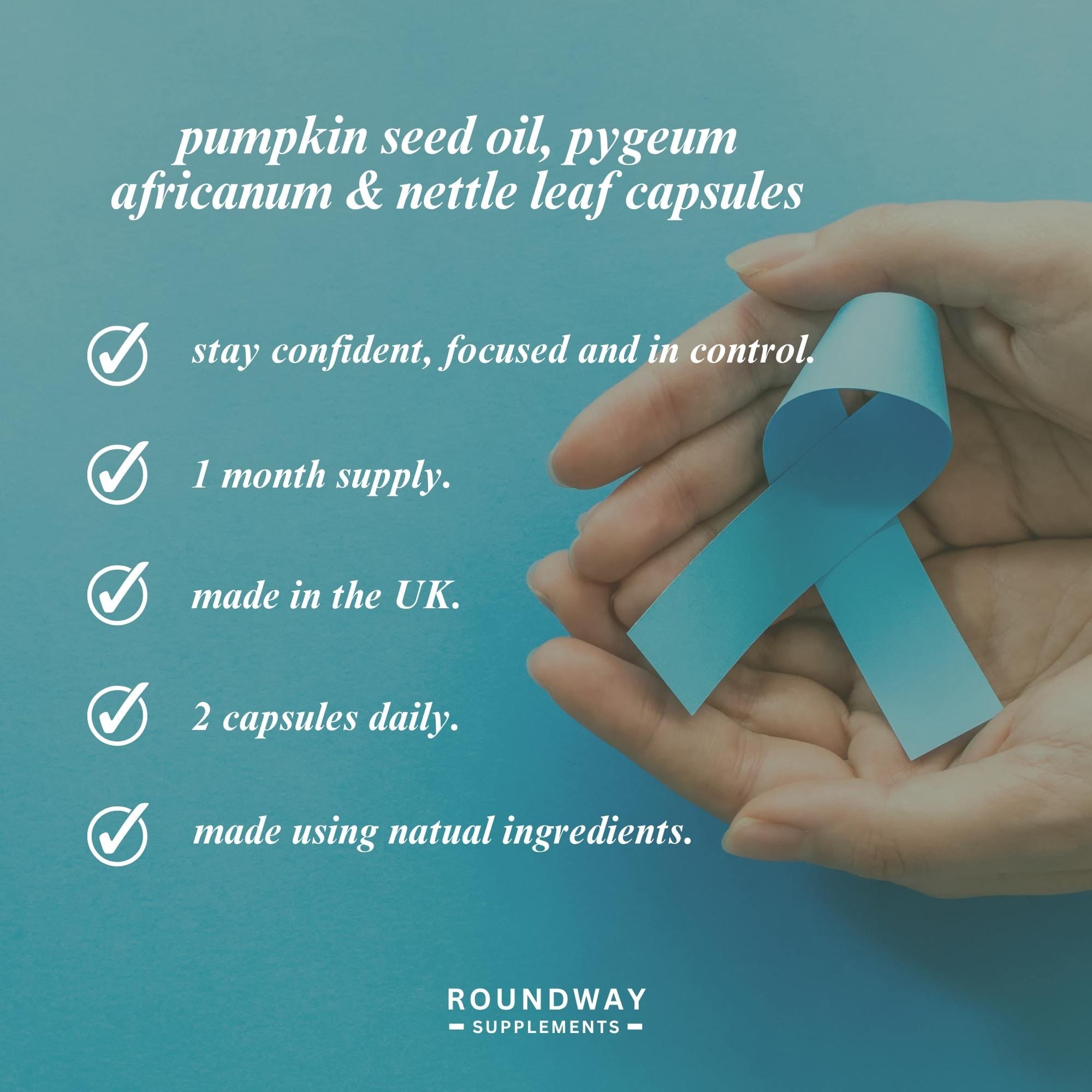 Pumpkin Seed Oil, Pygeum Africanum & Nettle Leaf Capsules 60s