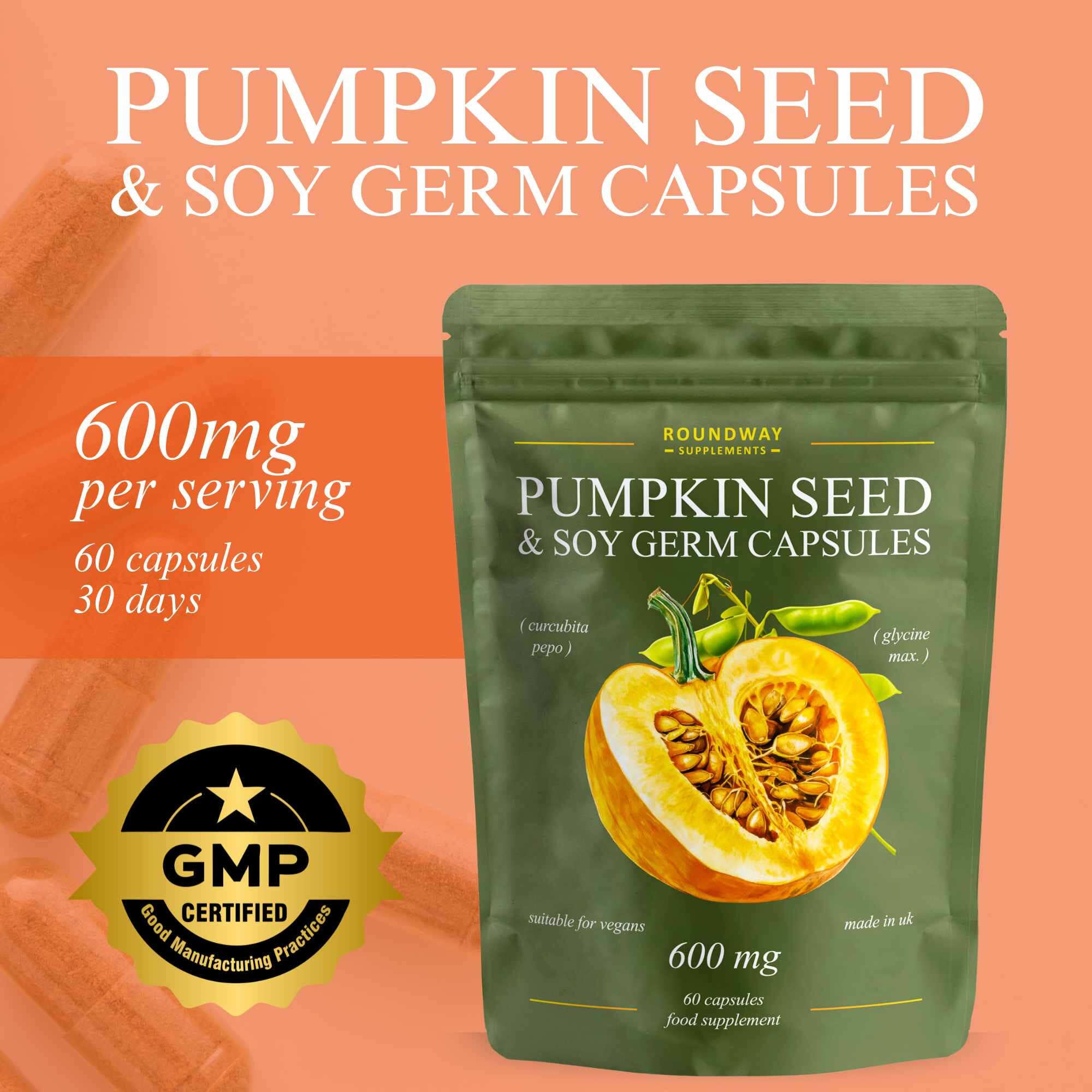 Pumpkin Seed & Soy Germ Capsules 60s