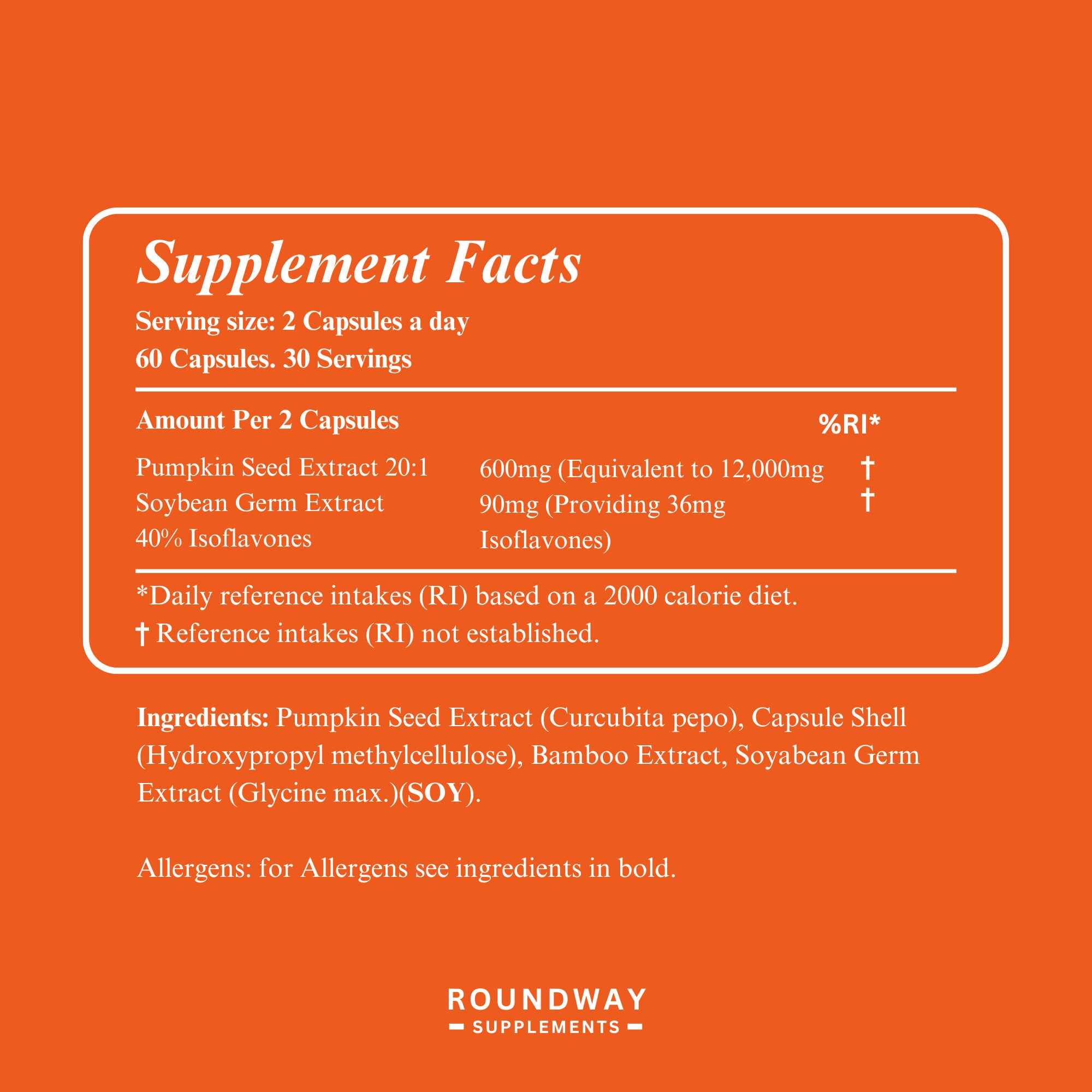 Pumpkin Seed & Soy Germ Capsules 60s