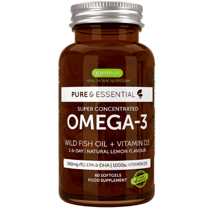 Pure & Essential Omega-3 Wild Fish Oil + Vitamin D3 60s