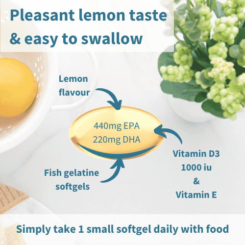 Pure & Essential Omega-3 Wild Fish Oil + Vitamin D3 60s