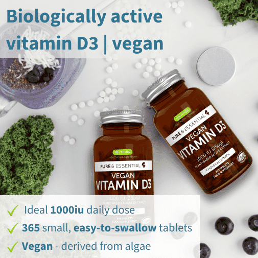 Pure & Essential Vegan Vitamin D3 1000 IU 365s