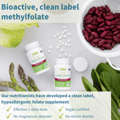 Pure L-Methylfolate 400ug 180s