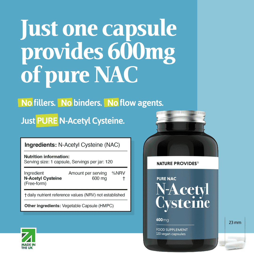 Pure NAC N-Acetyl Cysteine 600mg 120s