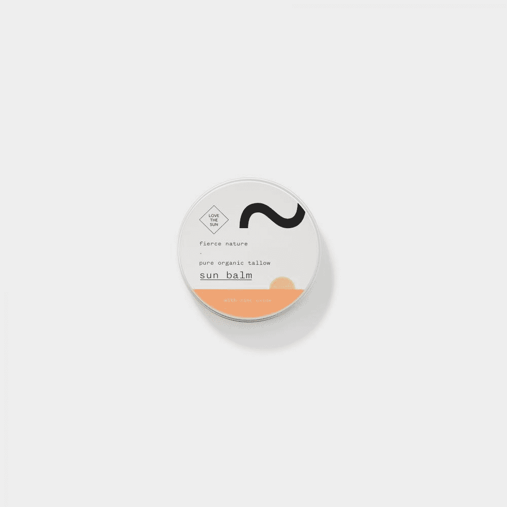 Pure Organic Tallow  Sun Balm with Zinc Oxide 100g