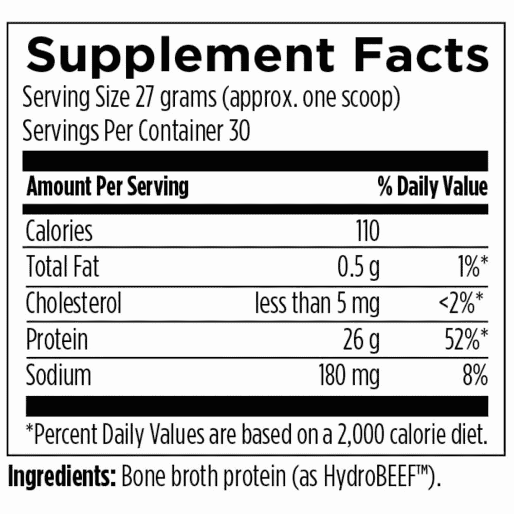 Pure Paleo Bone Broth Protein Unflavoured 810g