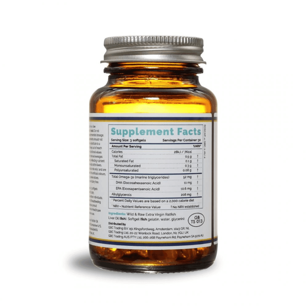 Ratfish Liver Oil Softgels 90s