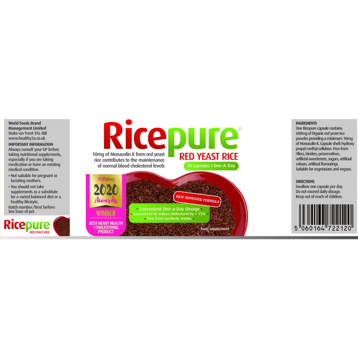 Red Yeast Rice One-a-Day 30s