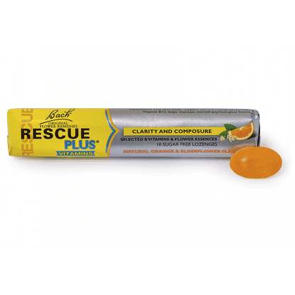 Rescue Plus Vitamins Lozenge Orange and Elderflower Flavour 10s
