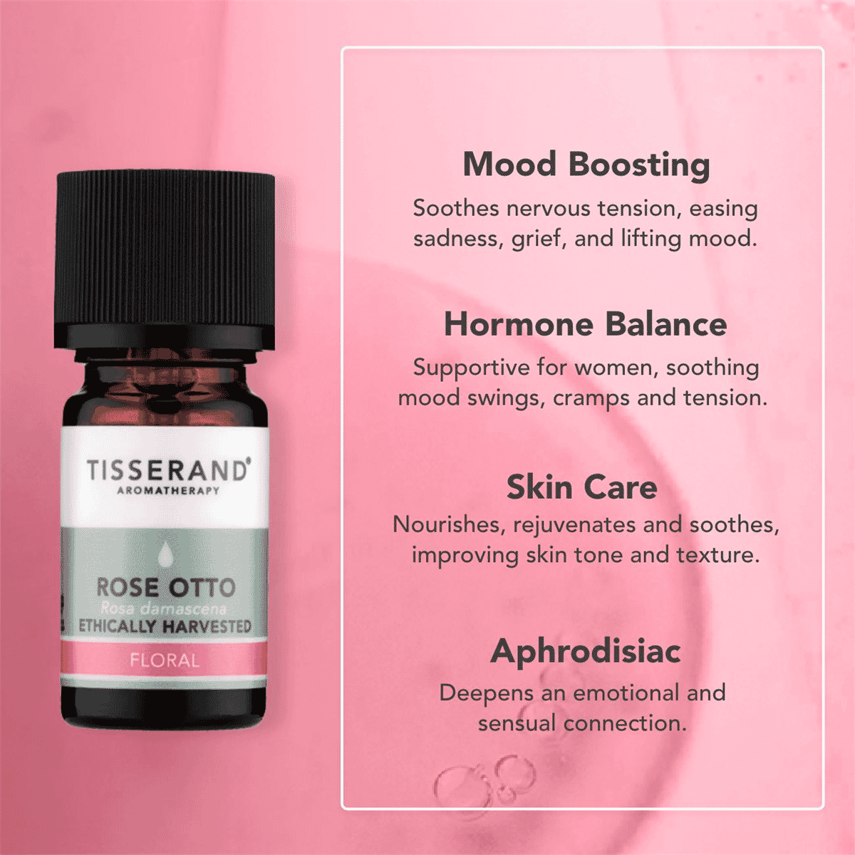 Rose Otto Ethically Harvested Pure Essential Oil 2ml