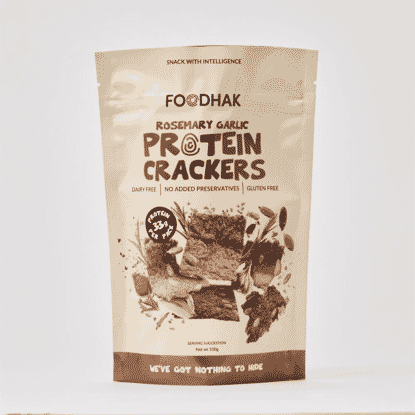 Rosemary Garlic Protein Crackers 100g