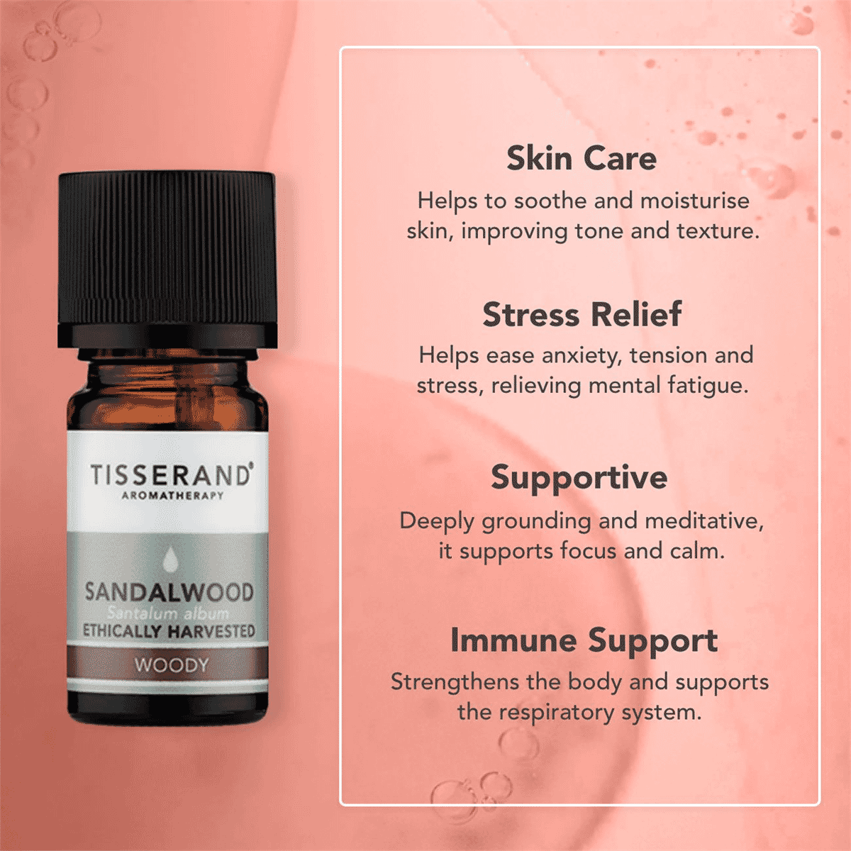 Sandalwood Ethically Harvested Pure Essential Oil 2ml