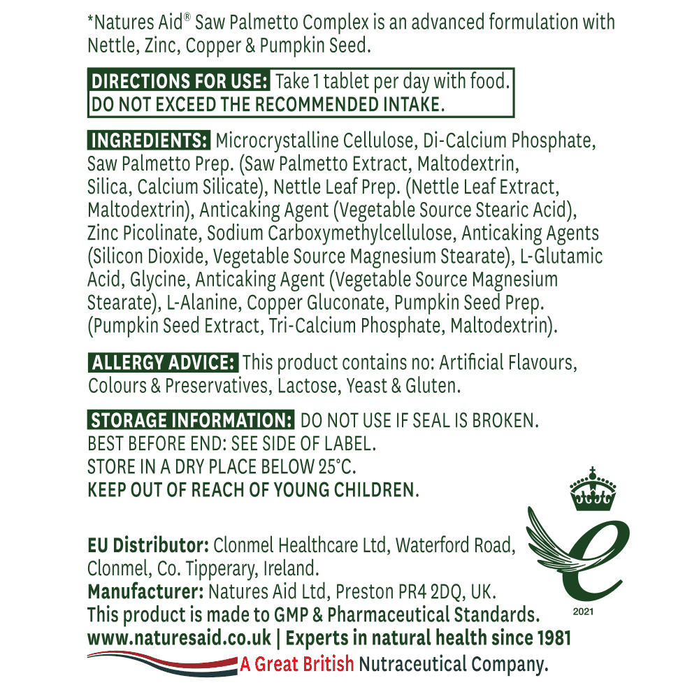 Saw Palmetto Complex (Advanced Formula) 60s