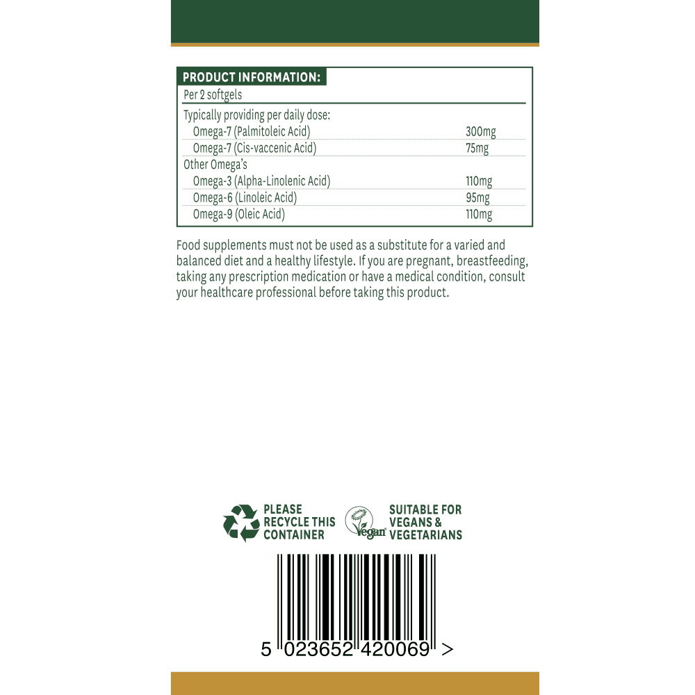 Sea Buckthorn Oil (Omega-7) 60s