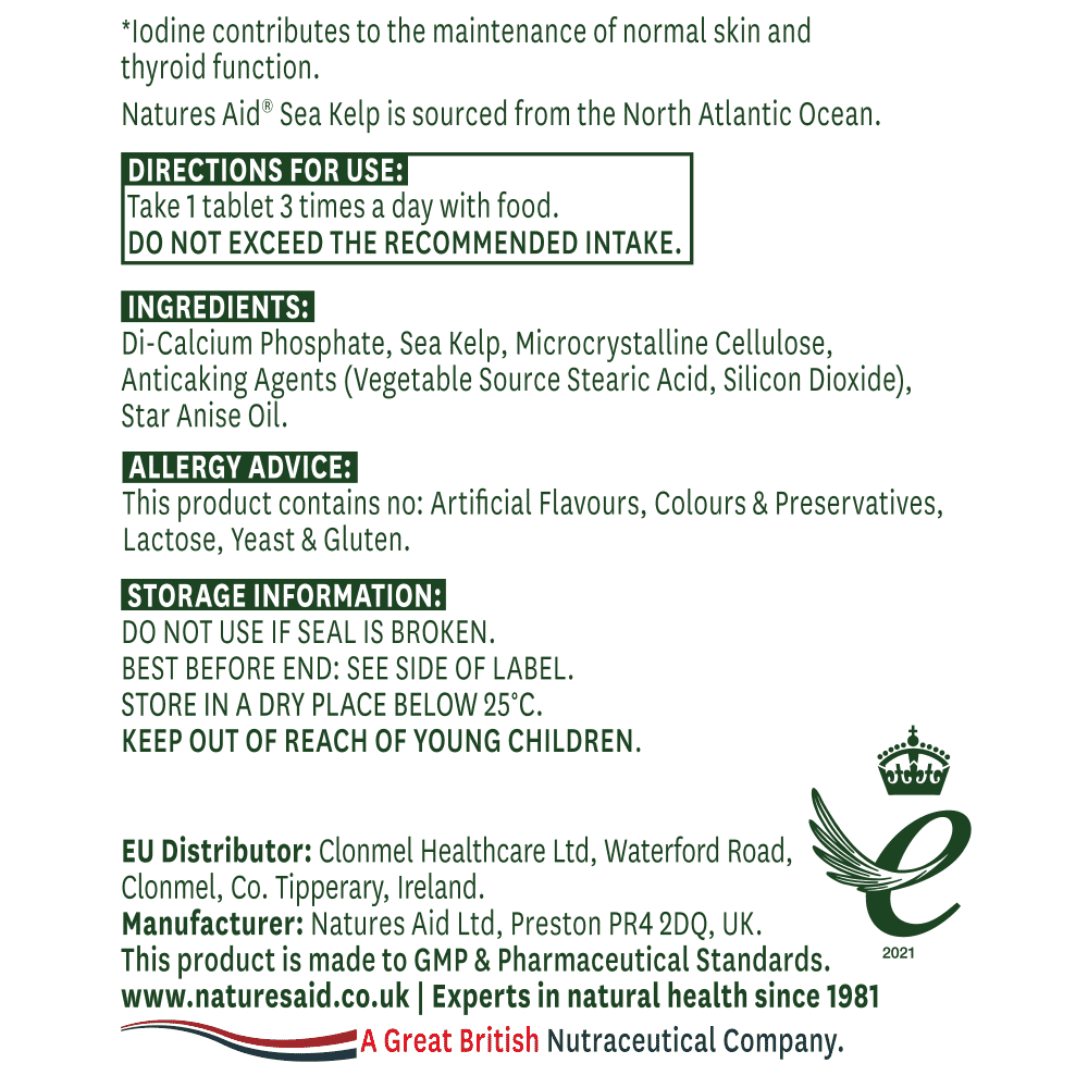 Sea Kelp (Rich Iodine Source) 180s